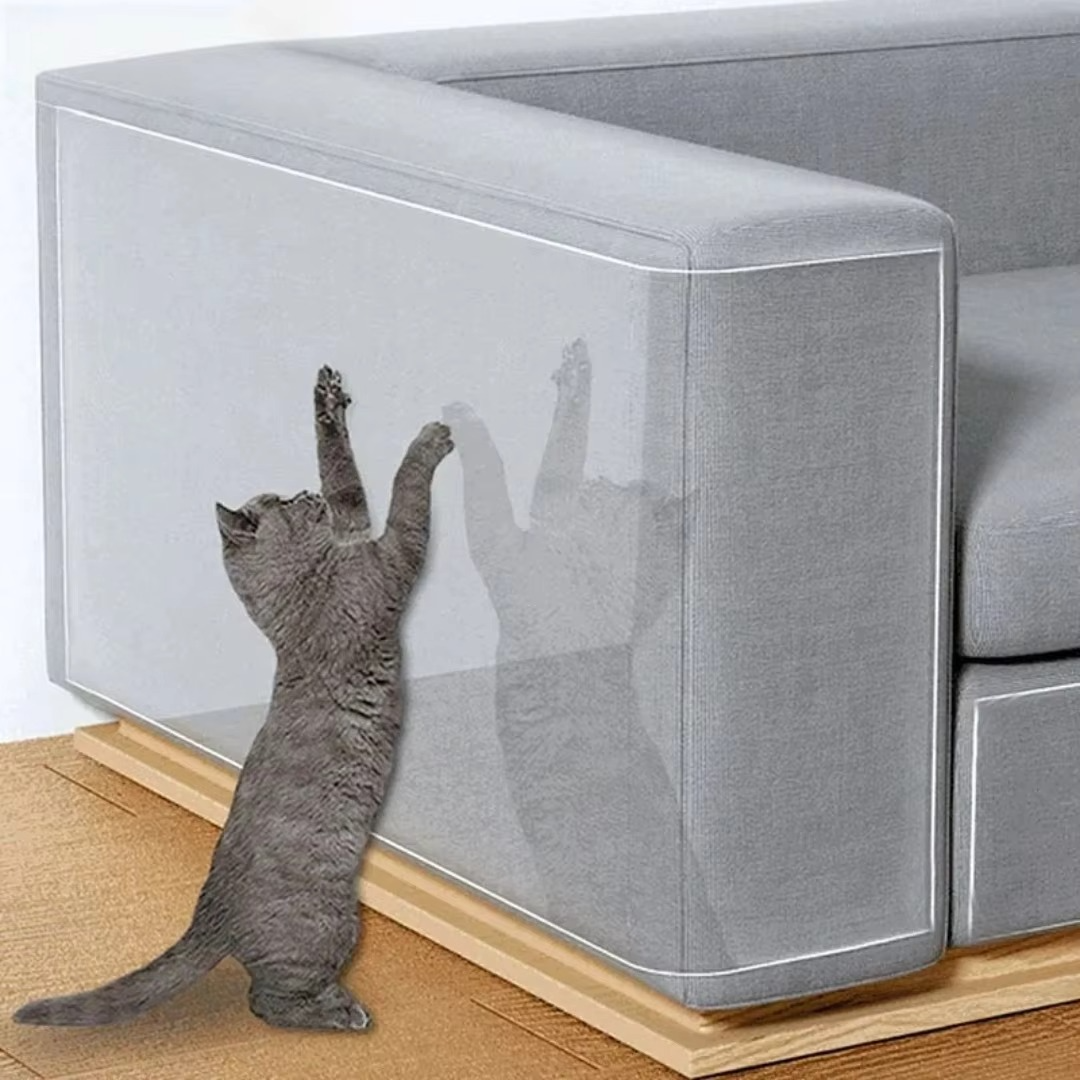 Self-Adhesive Cat Scratch Shield for Furniture, 6.5 ft or 9.8 ft