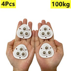 Self-Adhesive Swivel Furniture Wheels, 4-Piece Set, 100 kg Capacity