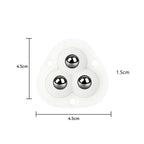 Self-Adhesive Swivel Furniture Wheels, 4-Piece Set, 100 kg Capacity