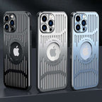 Metal MagSafe Case for iPhone 12–15 Series with Wireless Charging Support