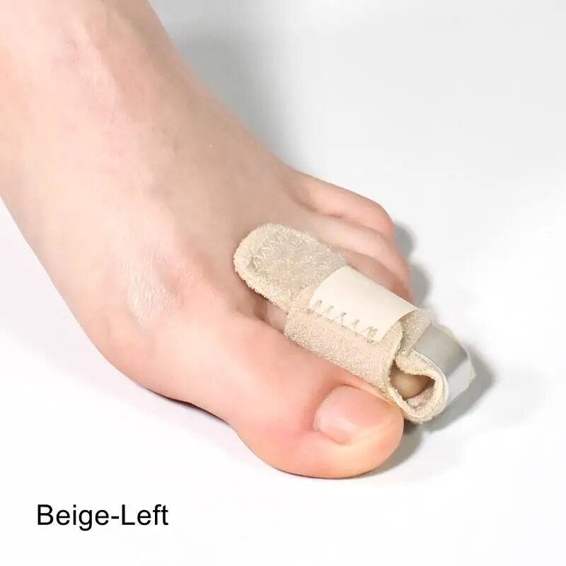 Toe Corrector Stabilizer with Bendable Aluminum Bar, Left or Right