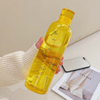Glass Water Bottle with Printed Time Scale, 500 ml or 750 ml