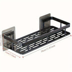 Wall-Mounted Shower Caddy Organizer, Aluminum and Carbon Steel