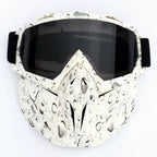 2-in-1 Ski Goggles and Mask with TPU Frame, PC Lens and Adjustable Strap