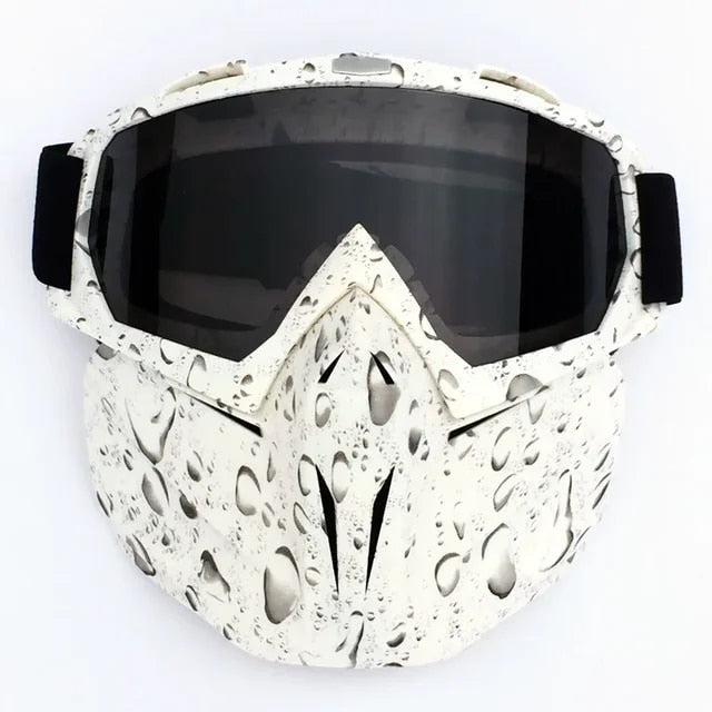 2-in-1 Ski Goggles and Mask with TPU Frame, PC Lens and Adjustable Strap