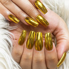 Mirror-Finish Metallic Nail Polish for Chrome-Shine Nail Art