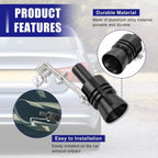 Vehicle Exhaust Resonator for Cars and Motorcycles, 2.5 x 10.7cm
