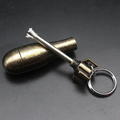 Flint Fire Starter Keychain with Bottle Opener, Alloy Casing, 7 cm