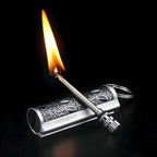 Flint Fire Starter Keychain with Bottle Opener, Alloy Casing, 7 cm