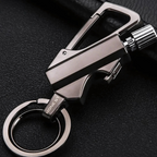 Flint Fire Starter Keychain with Bottle Opener, Alloy Casing, 7 cm