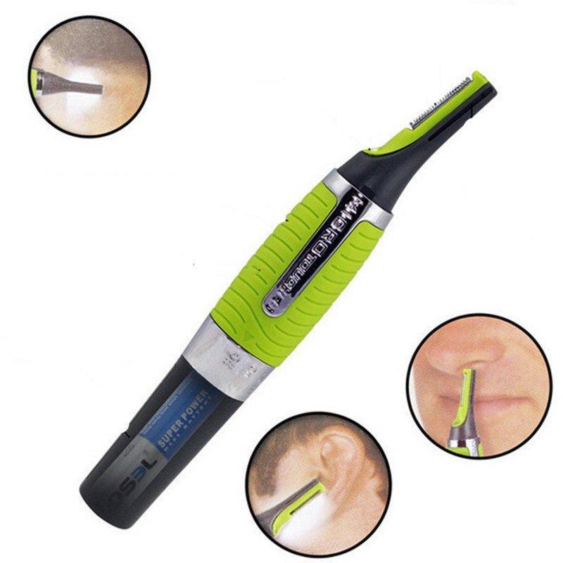 Precision Hair Trimmer with LED Light for Facial and Body Grooming
