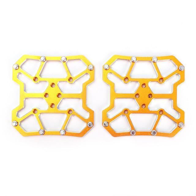 Aluminum Alloy Clipless Pedal Adapters Without Clips, 90 × 90mm, Pair