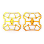 Aluminum Alloy Clipless Pedal Adapters Without Clips, 90 × 90mm, Pair