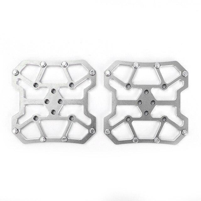 Aluminum Alloy Clipless Pedal Adapters Without Clips, 90 × 90mm, Pair