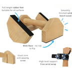 Wooden Push-Up Bars for Calisthenics Training, 9.8–19.7 in