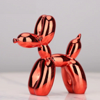 Resin Balloon Dog Sculpture, 4 x 4 x 1.5 Inches