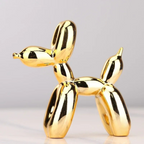 Resin Balloon Dog Sculpture, 4 x 4 x 1.5 Inches