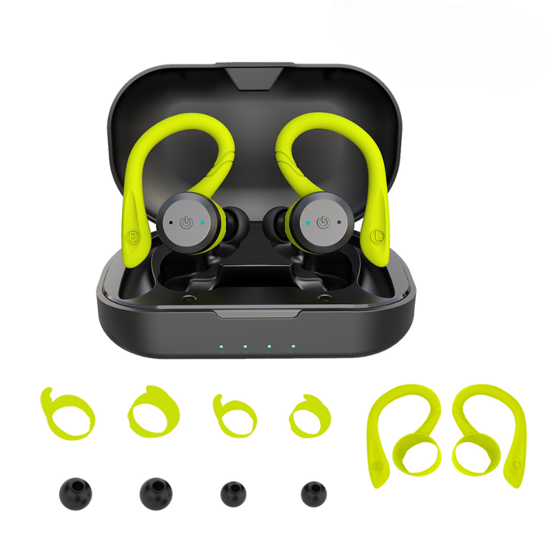 Waterproof Wireless Sport Earbuds, Bluetooth 5.0, IPX7, 20-Hour Playtime