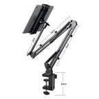 360° Rotatable Tablet Stand with Adjustable Aluminum Alloy Arm