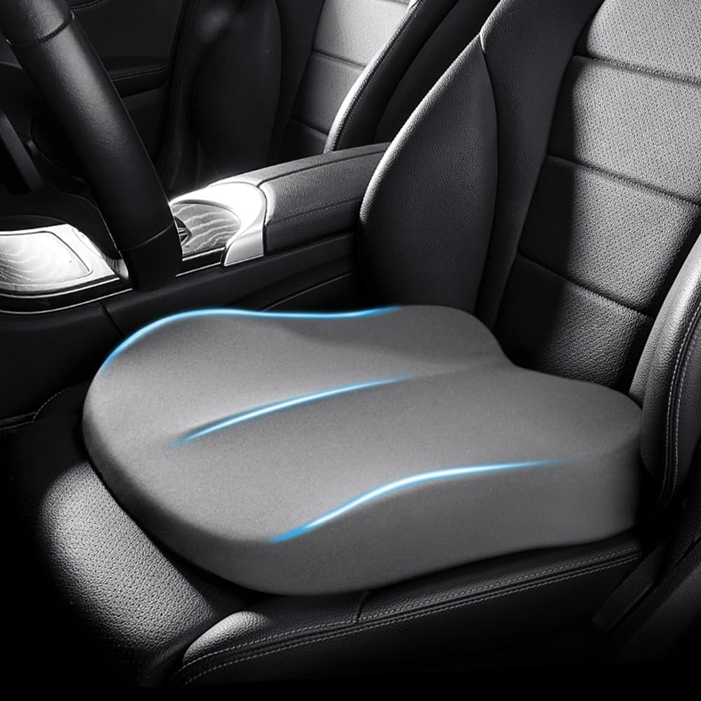 Adult Car Seat Booster Cushion, 43 x 43 x 10 cm, Memory Foam