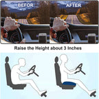 Adult Car Seat Booster Cushion, 43 x 43 x 10 cm, Memory Foam