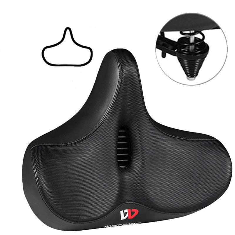 Extra Wide Breathable Ergonomic Bicycle Saddle, 8.5 x 11 in or 10.2 x 12.8 in