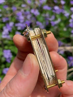 Mini Flower Press, 35 × 50 mm, Silver Sheet and Brass Details