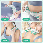 Manual Massage Roller with 360° Rollers, Adjustable Opening and Removable Handle