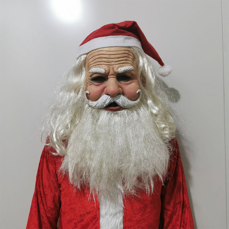 Natural Latex Bearded Costume Mask for Adults, Fits Heads up to 62 cm
