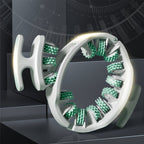 Manual Massage Roller with 360° Rollers, Adjustable Opening and Removable Handle