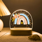 Acrylic LED Rainbow Flower Night Lamp | Thrascher