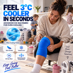 Hot and Cold Knee Therapy Wrap, 360° Contoured Gel Core