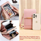 RFID-Blocking Crossbody Phone Wallet Bag for Phones Up to 6.7 in