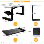 Adjustable Laptop Stand with Mouse Pad for Couch, Bed & Desk, view 5