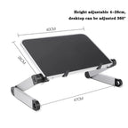 Adjustable Laptop Stand with Mouse Pad for Couch, Bed & Desk, view 6
