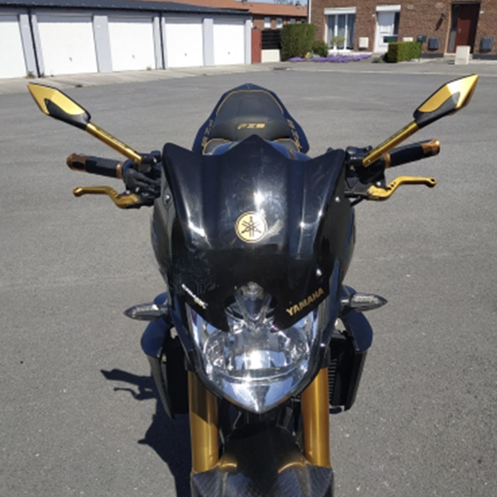 Adjustable Motorcycle Racing Mirrors with Rotating Joints, Aluminum, view 2