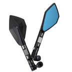 Adjustable Motorcycle Racing Mirrors with Rotating Joints, Aluminum