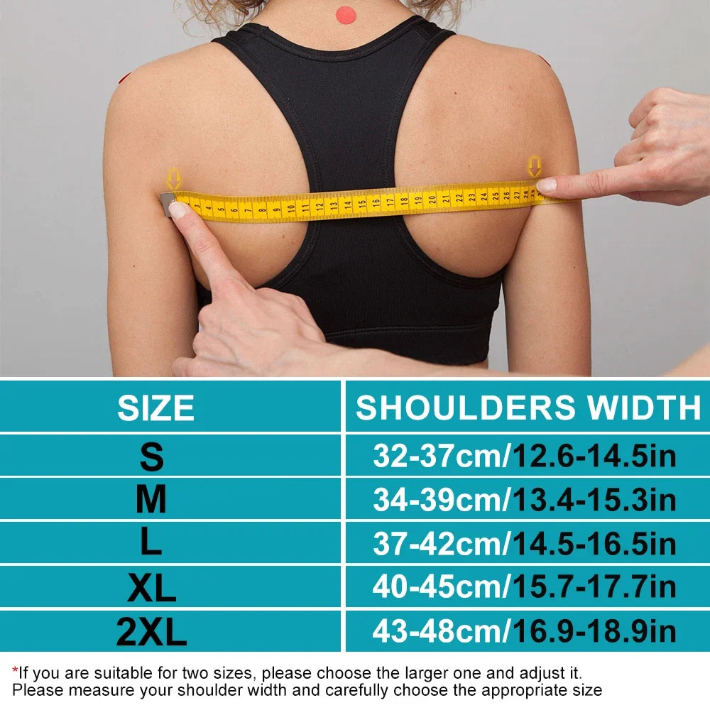 Adjustable Nylon and Neoprene Upper Back and Shoulder Posture Corrector, view 13