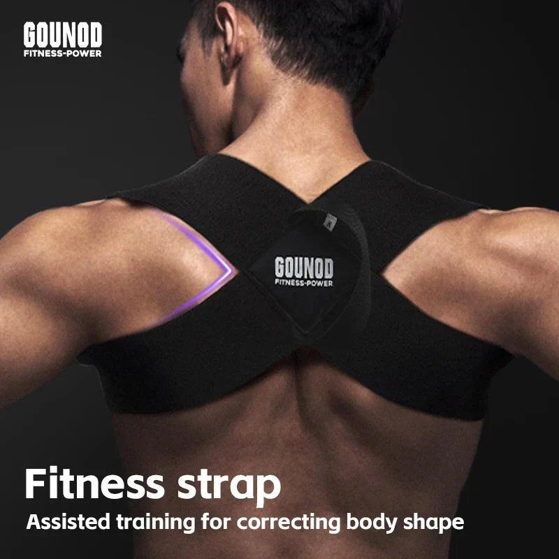 Adjustable Nylon and Neoprene Upper Back and Shoulder Posture Corrector, view 3