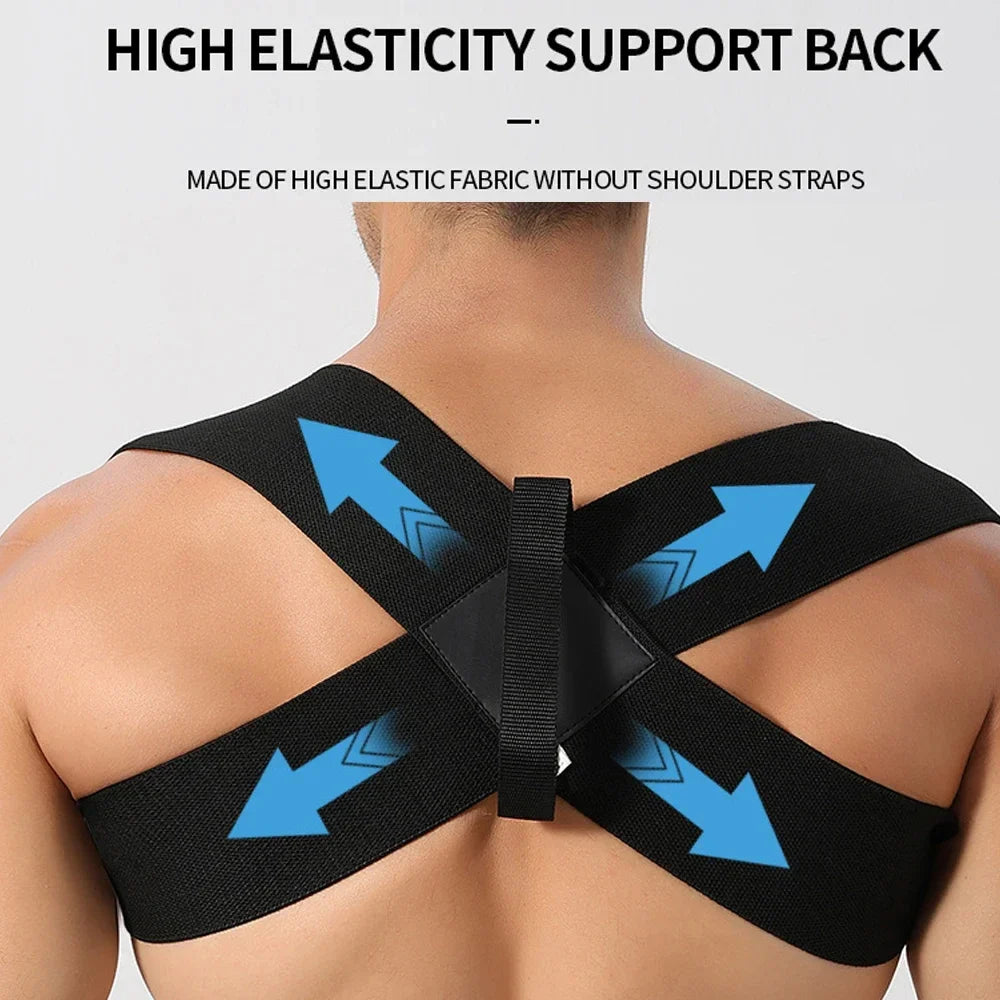 Adjustable Nylon and Neoprene Upper Back and Shoulder Posture Corrector, view 4