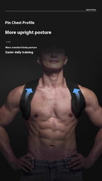 Adjustable Nylon and Neoprene Upper Back and Shoulder Posture Corrector, view 7
