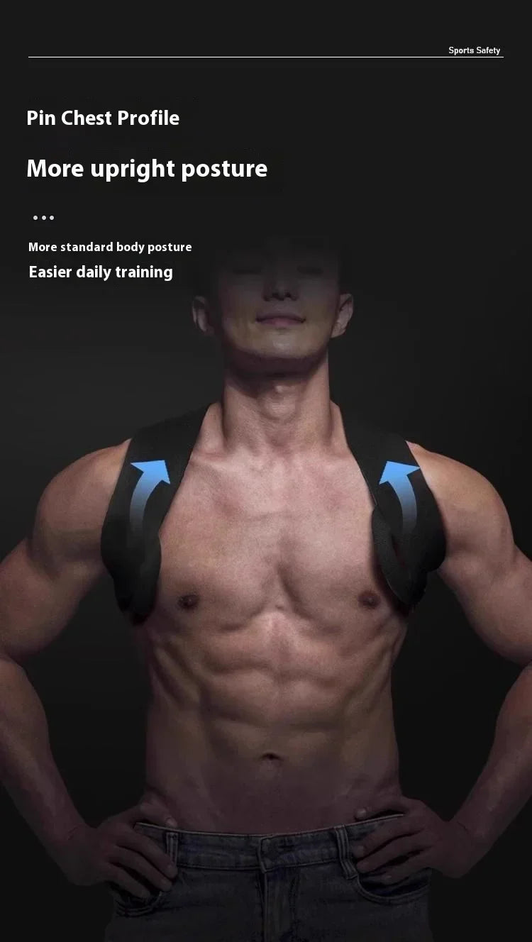 Adjustable Nylon and Neoprene Upper Back and Shoulder Posture Corrector, view 7