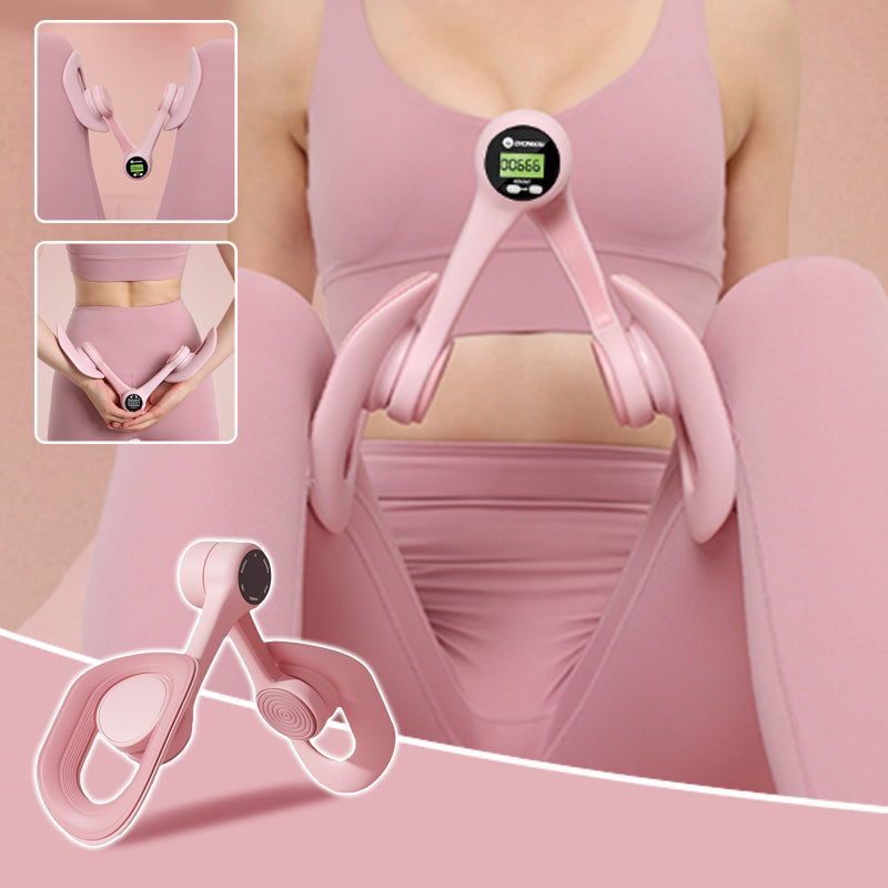Adjustable Pelvic and Thigh Trainer with Resistance and Digital Counter, view 2