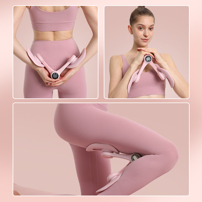 Adjustable Pelvic and Thigh Trainer with Resistance and Digital Counter, view 3