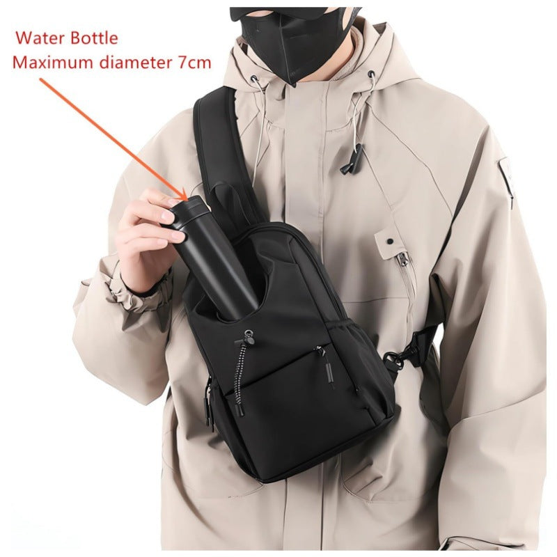Adjustable Sling Bag with Water Bottle Holder, 4*8*12 inch, view 2