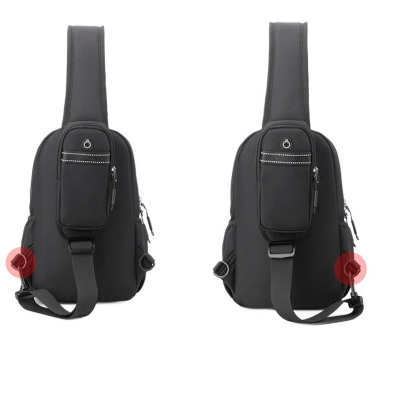 Adjustable Sling Bag with Water Bottle Holder, 4*8*12 inch, view 5