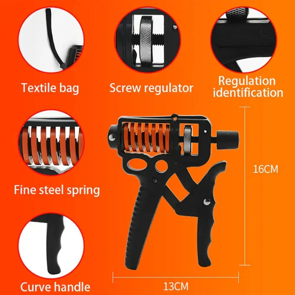 Adjustable Steel-Spring Grip Strengthener, 5–165 kg, 367 g, view 5