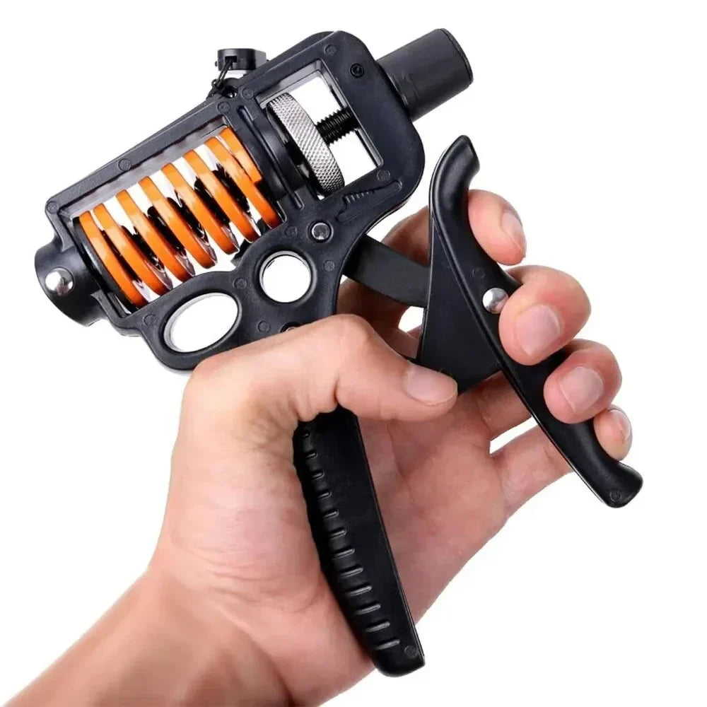 Adjustable Steel-Spring Grip Strengthener, 5–165 kg, 367 g