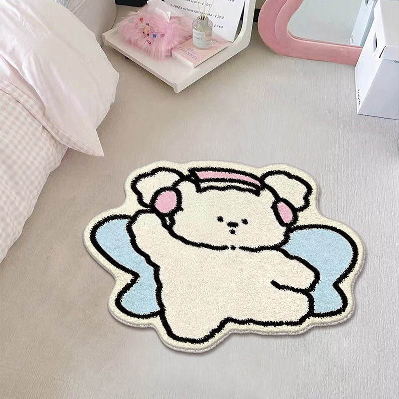 Adorable Cartoon Bear Area Rug | Thrascher