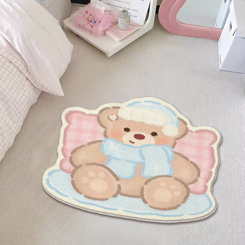 Adorable Cartoon Bear Area Rug | Thrascher
